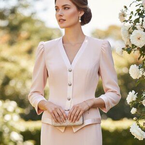 Lillie Rubin Special Occasion 2 Piece Jacket and Long Skirt (Size 10)